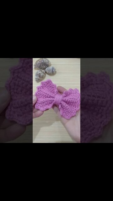 How To Make A Crochet Bow #shorts