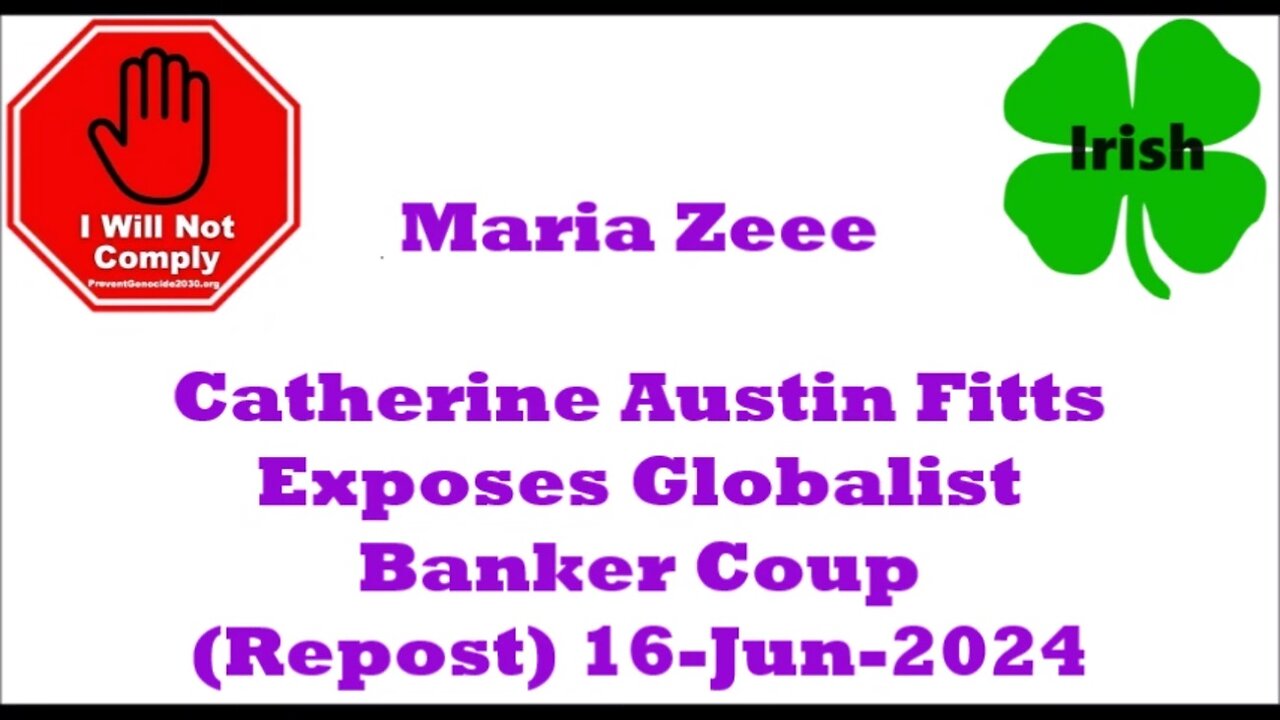 Marie Zeee & Catherine Austin Fitts Expose Globalist Banker Coup 16-Jun-2024