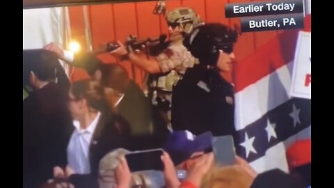 Why is nobody talking about this? Watch the military guy get told to NOT fire his weapon at Trump…