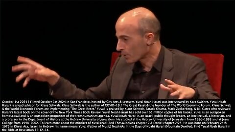 Yuval Noah Harari | "GPT Tried to Hire a Human to Solve the Captcha for It. The Human Got Suspicious. Nobody Told GPT4 to Lie & Told GPT4 What Lie Would Be Most Effective. This Was a Very Effective Lie." - 10/1/2024