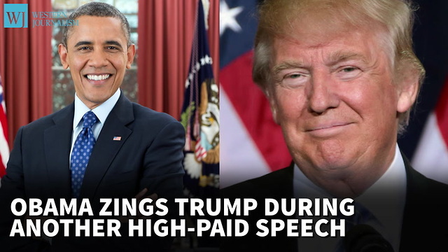 Report: Obama Zings Trump During Another High-Paid Speech