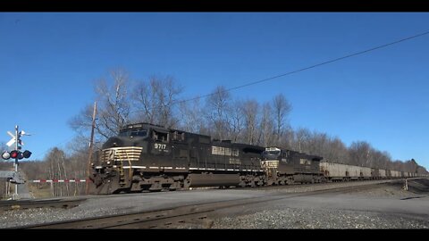 2 fast moving trains @ Carneys crossing