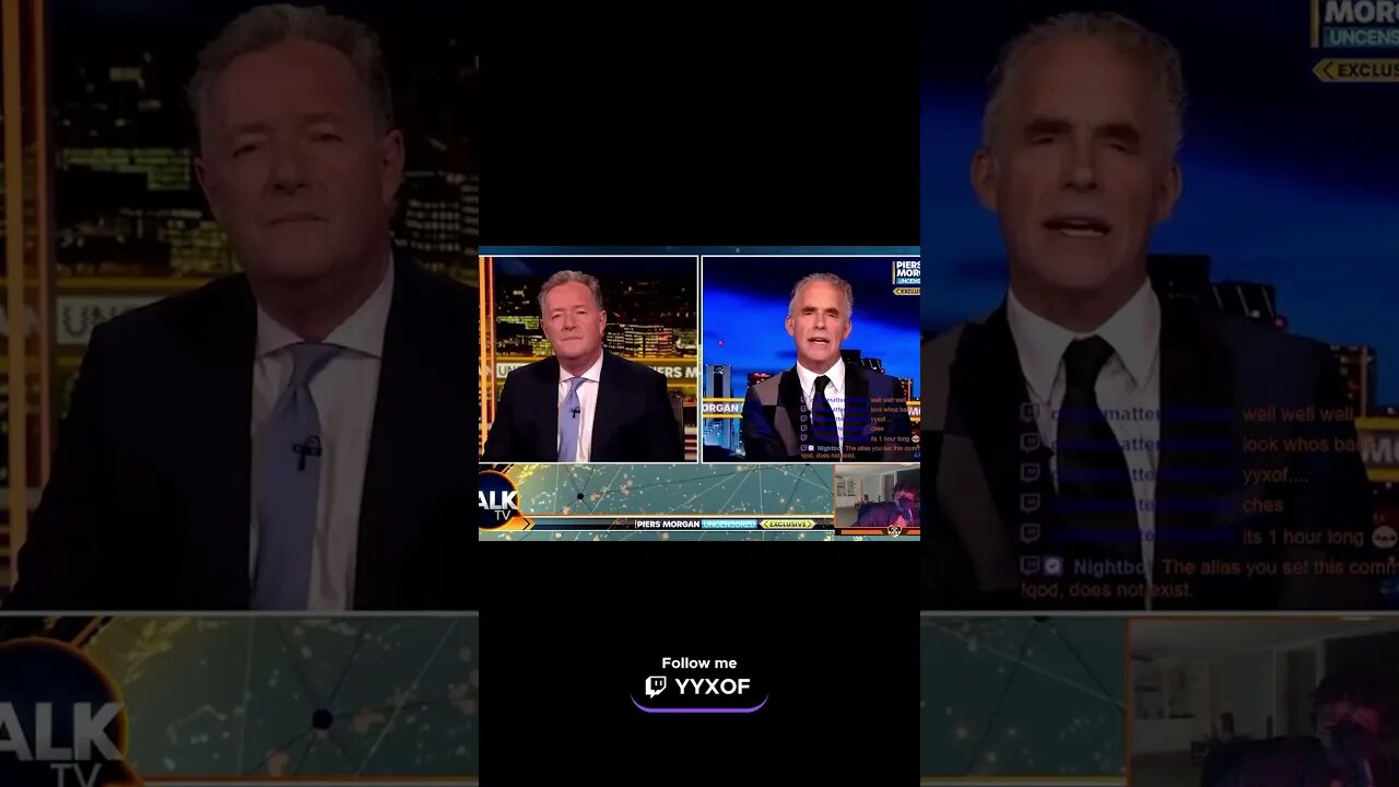 YYXOF finds Piers Morgan VS. Jordan Peterson: DARK POWER OF THE VIRTUAL WORLD!! #yyxof #shorts