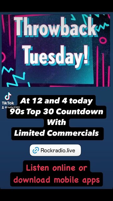 90s Throwback Tuesday Rock Countdown