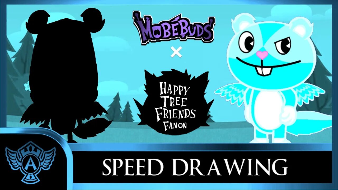 Speed Drawing: Happy Tree Friends Fanon - Ice | Mobebuds Style