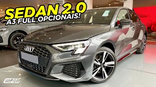 NOVO AUDI A3 SEDAN PERFORMANCE BLACK 2.0 TFSI 2022 COM TODOS OS OPCIONAIS DISPONÍVEIS!