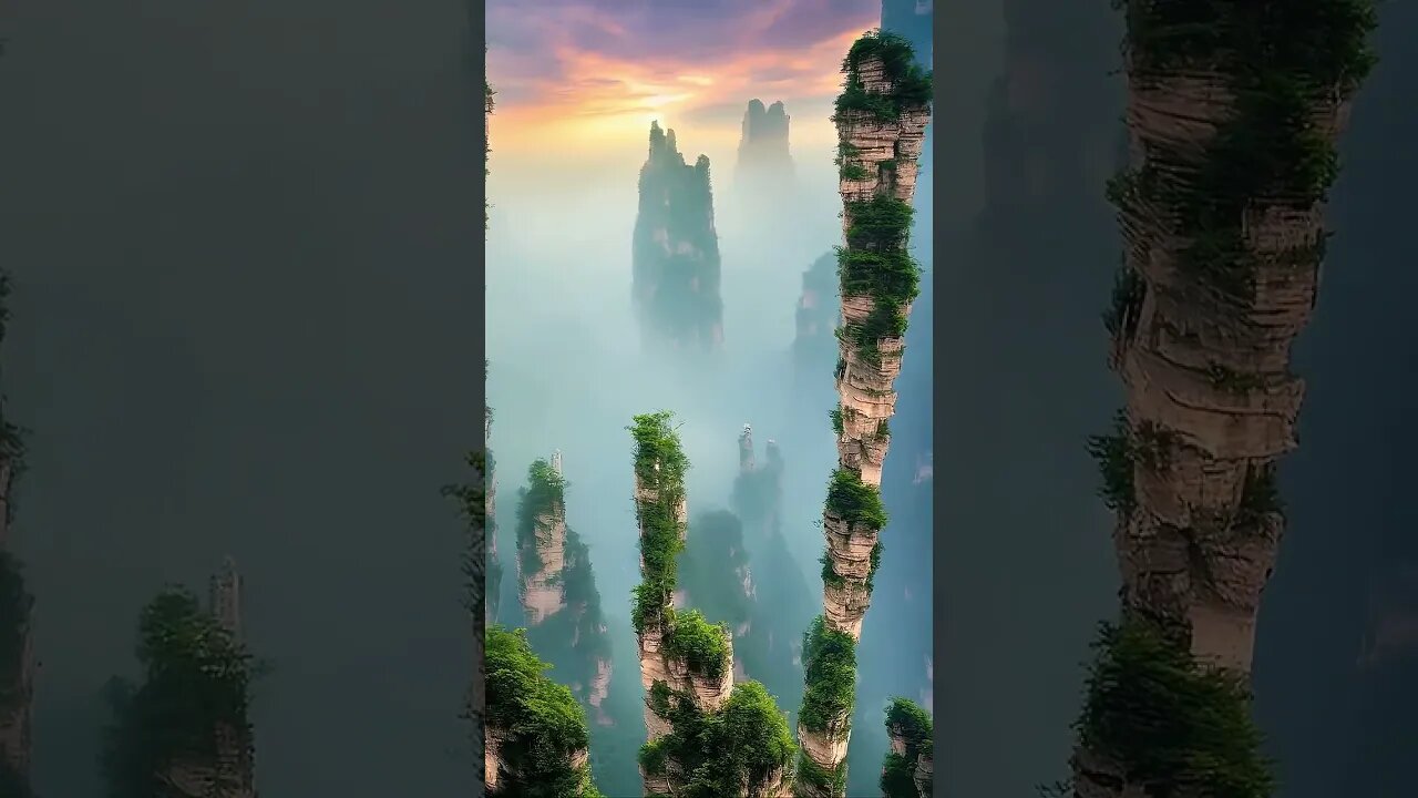 入云山,云雾缭绕如仙境一般,如同置身于蓝色童话世界中,美得让人难忘。#shorts #short #shortvideo #shortsvideo