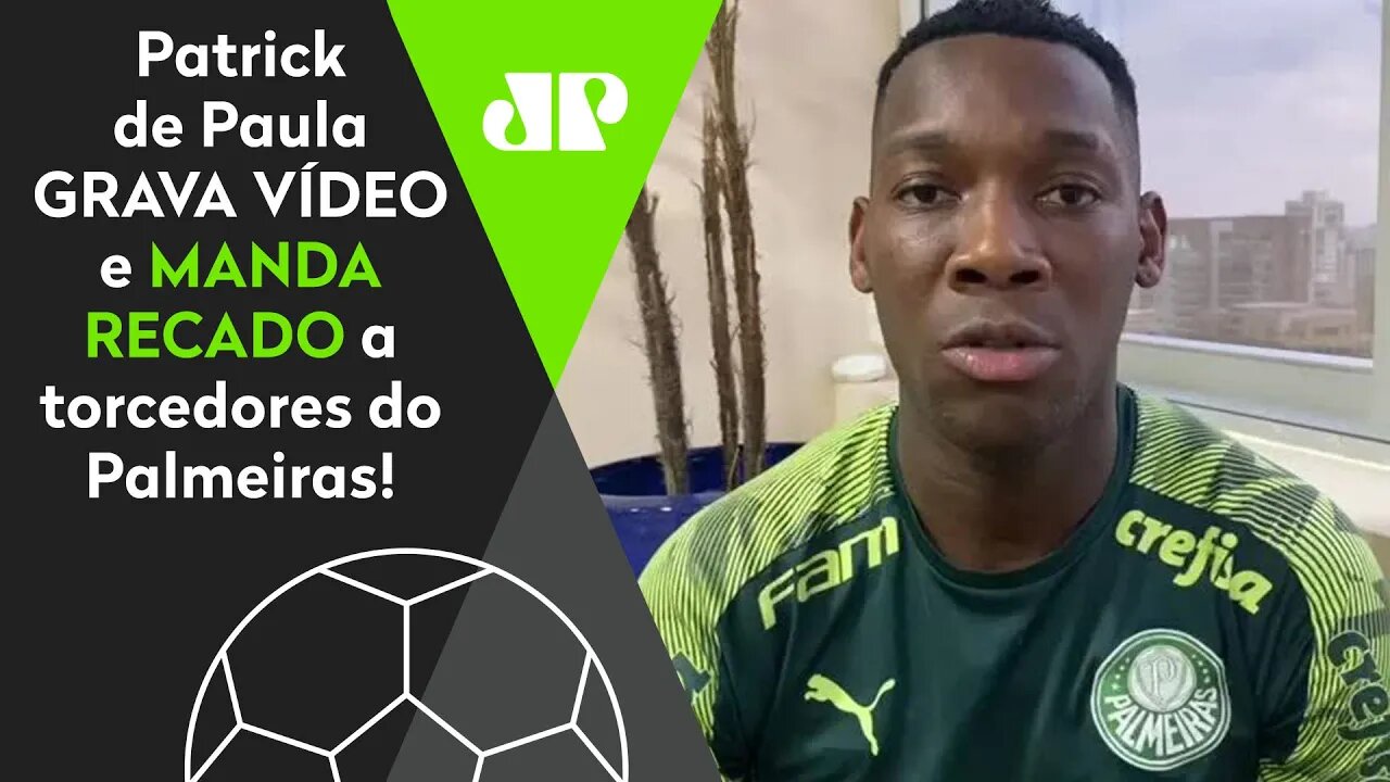 "Eu NÃO ESTAVA em BALADA CLANDESTINA!" Patrick de Paula MANDA RECADO a torcedores do Palmeiras!