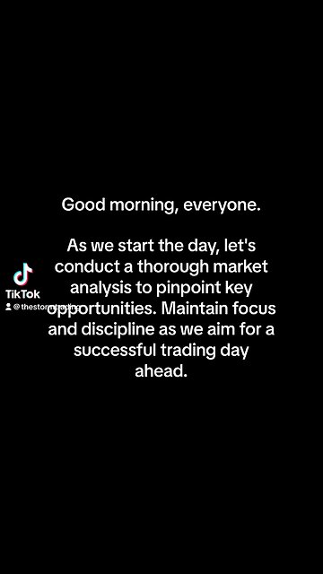 Good morning, everyone. As we start the day, let's conduct a thorough market analysis