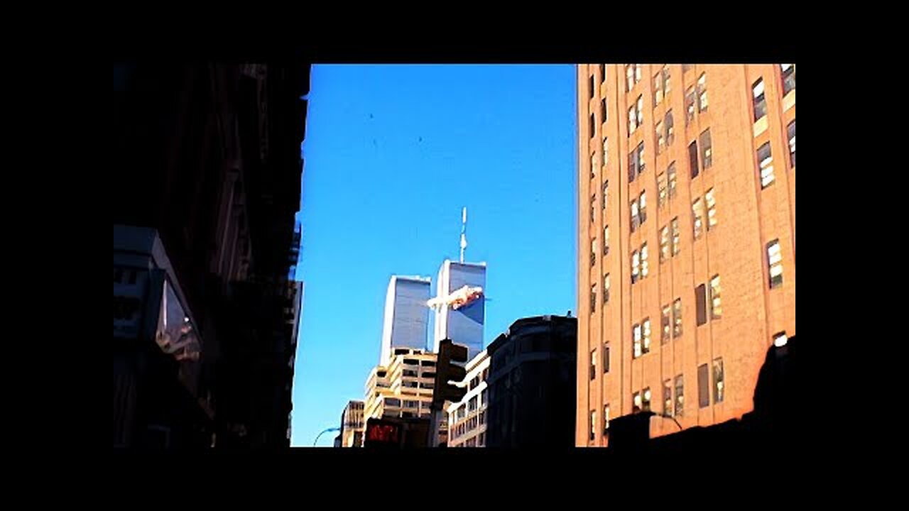 WTC 9/11 | First Plane Hit in North Tower | Jules Naudet Video (Remastered 60fps AI Upscaled)