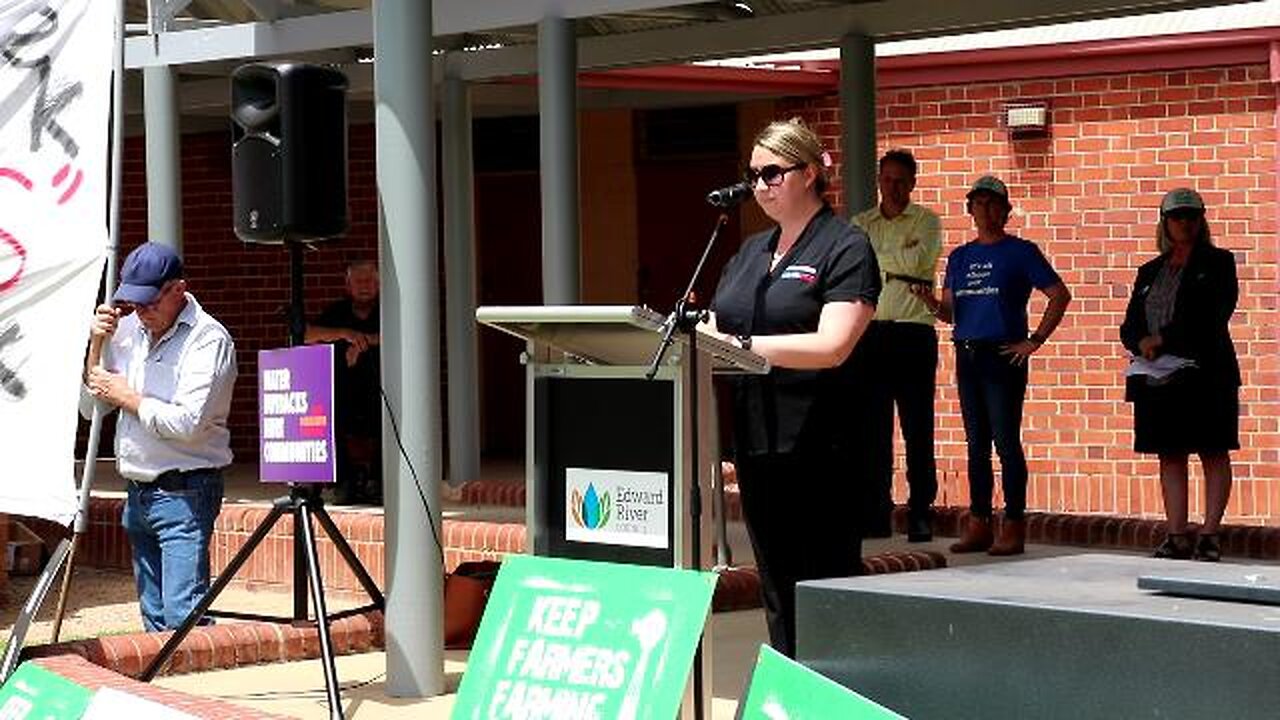 Water protest. Deniliquin. 21/11/23.
