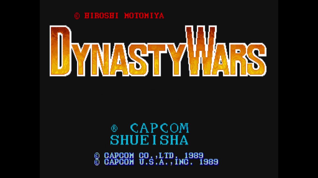 Dynasty Wars Arcade Game, Capcom 1989, playthrough