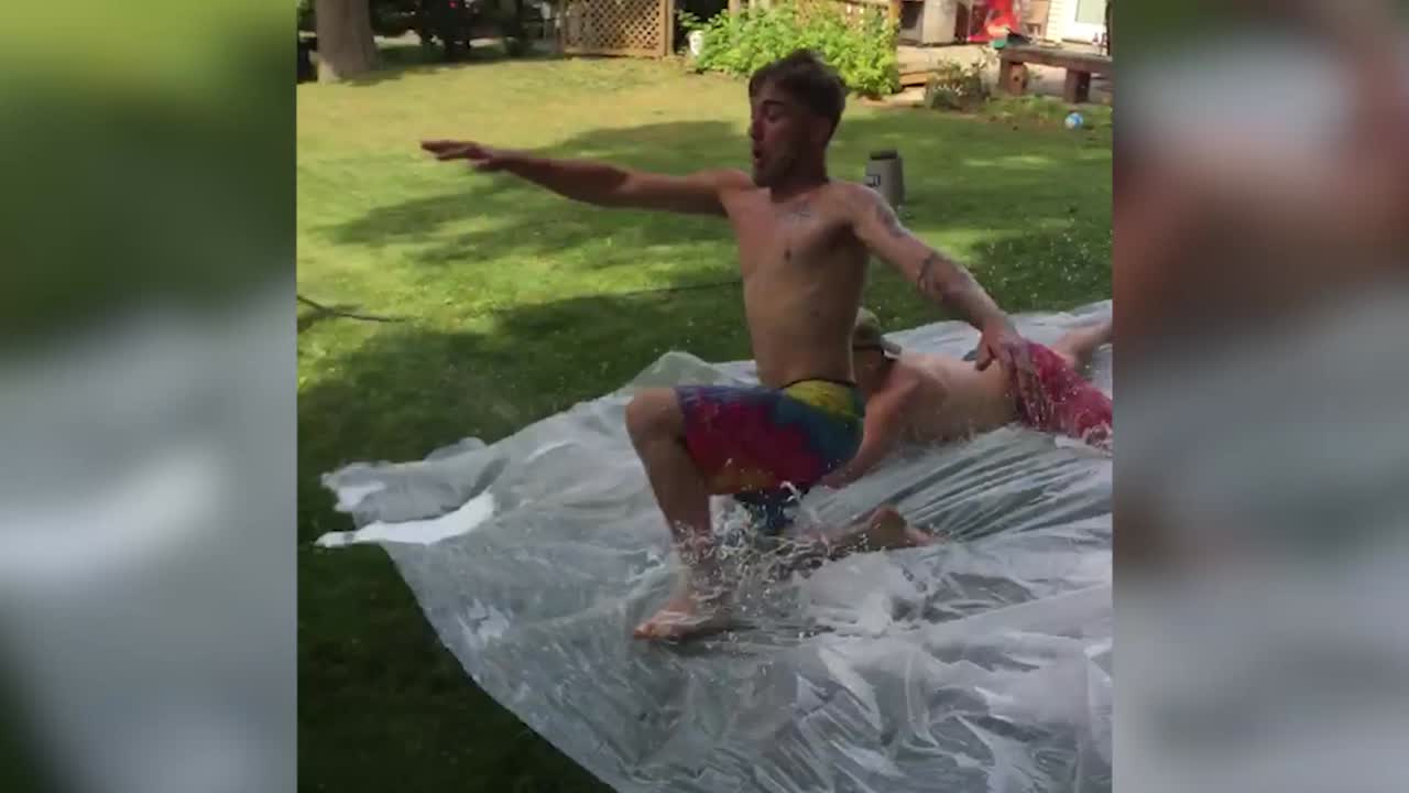 Crazy Slip and Slide Fails