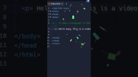 Using The Paragraph element HTML #shorts #programming #html #html5 #subscribe #youtubevideo #follow