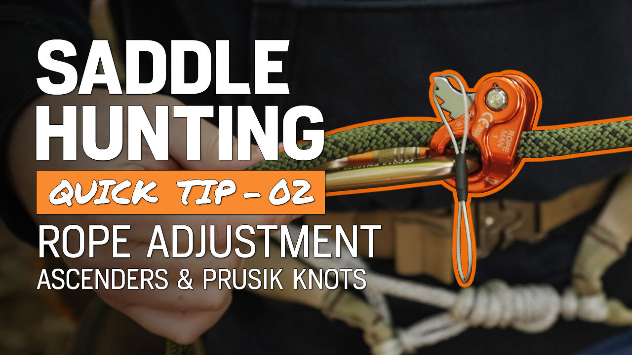 Saddle Hunting Quick Tip - 02 // Ropeman 1, Kong Duck, Prusik Ascender