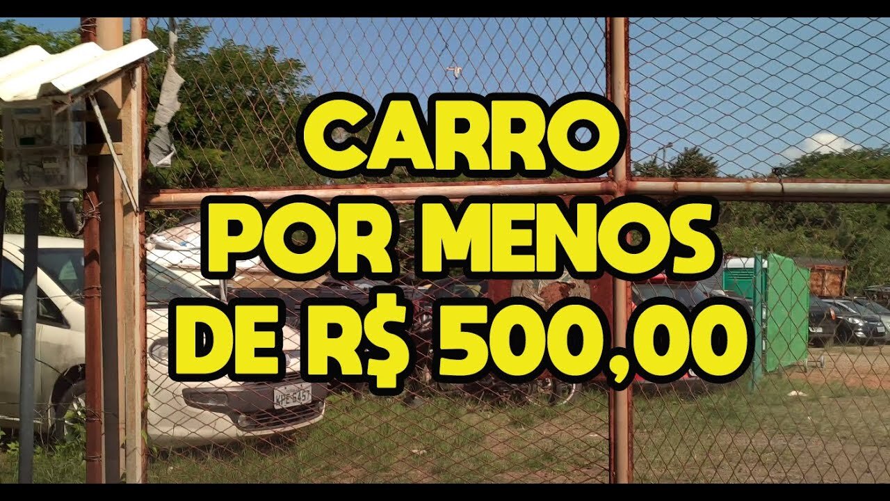 ACHEI UM CARRO EM UM LEILÃO DA JUSTIÇA FEDERAL POR MENOS DE R$ 500,00, VOCÊ PODE COMPRAR!!!