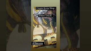 crypto in my sleep! #bitcoin