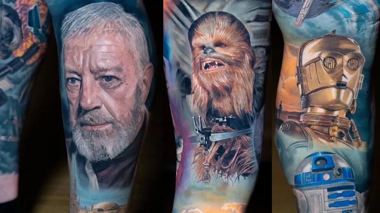 The MOST INSANE Star Wars tattoos I've ever seen (leg and arm sleeves)