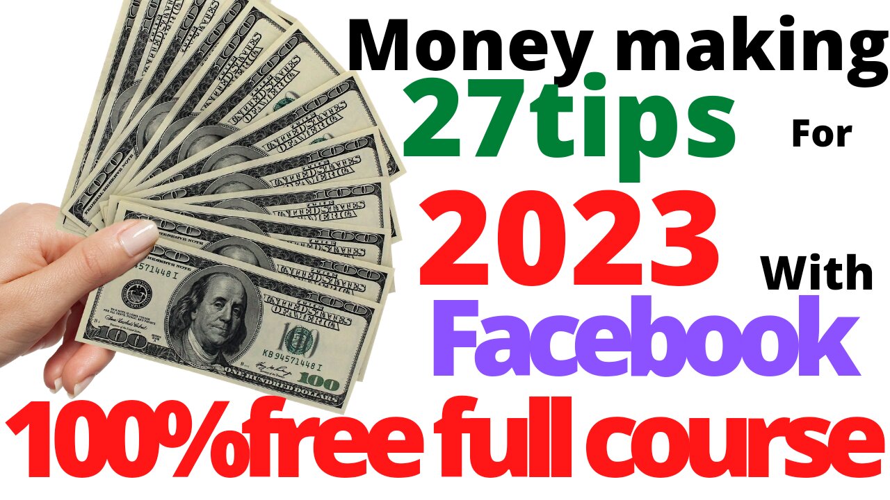 27 Tips For Marketing Your Business On Facebook 100% free full course