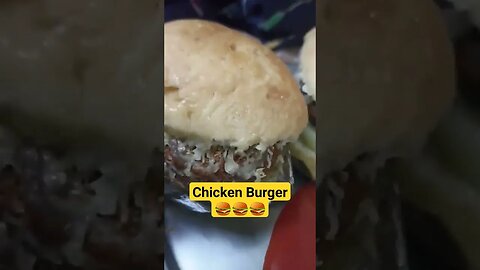 Chicken Burger 🍔🍔 #shorts #chickenburger #chicken #snacks #timepass #timelapse