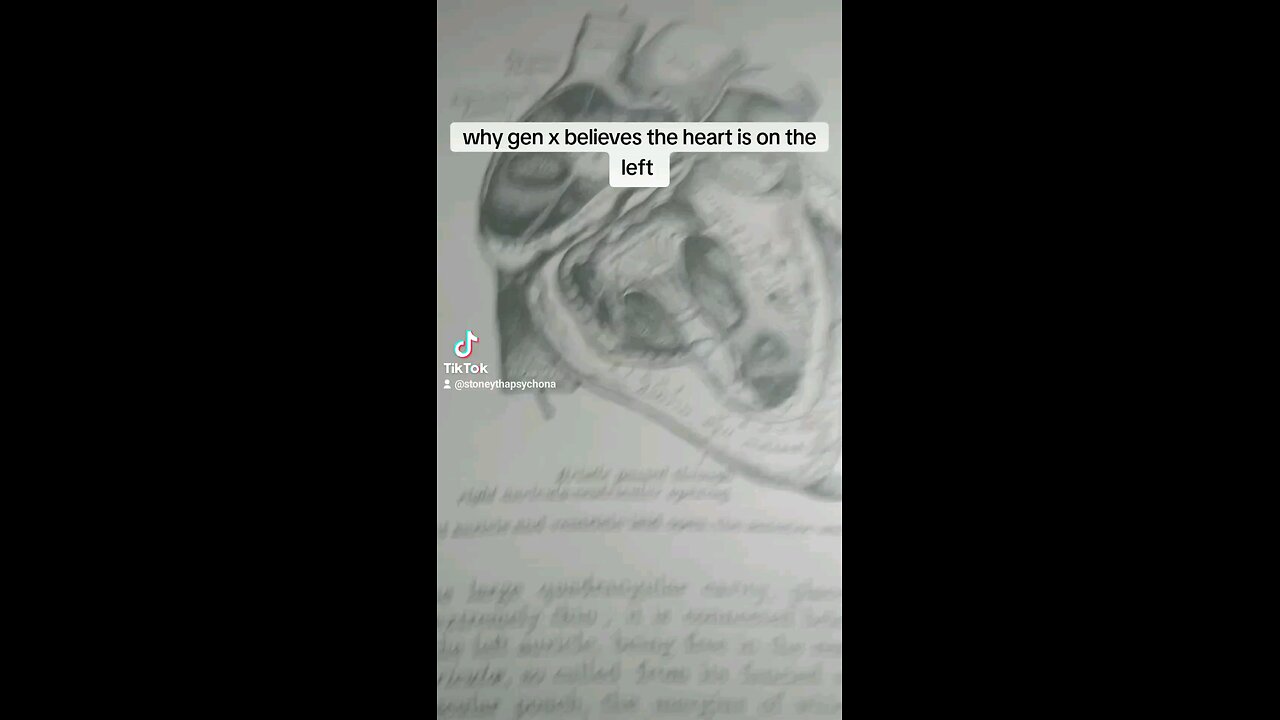 why gen x thought the heart is located on the left