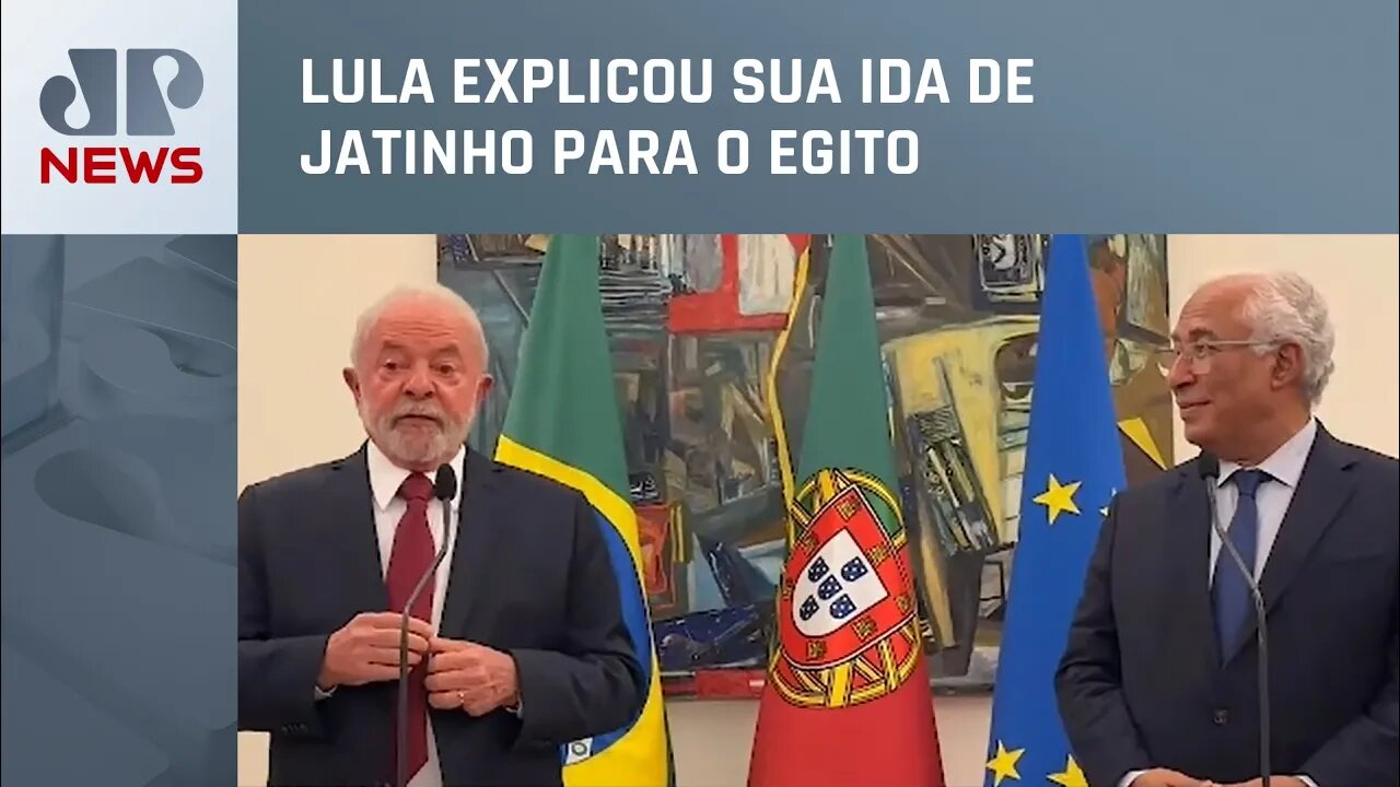 Lula é recebido pelo presidente de Portugal em Lisboa