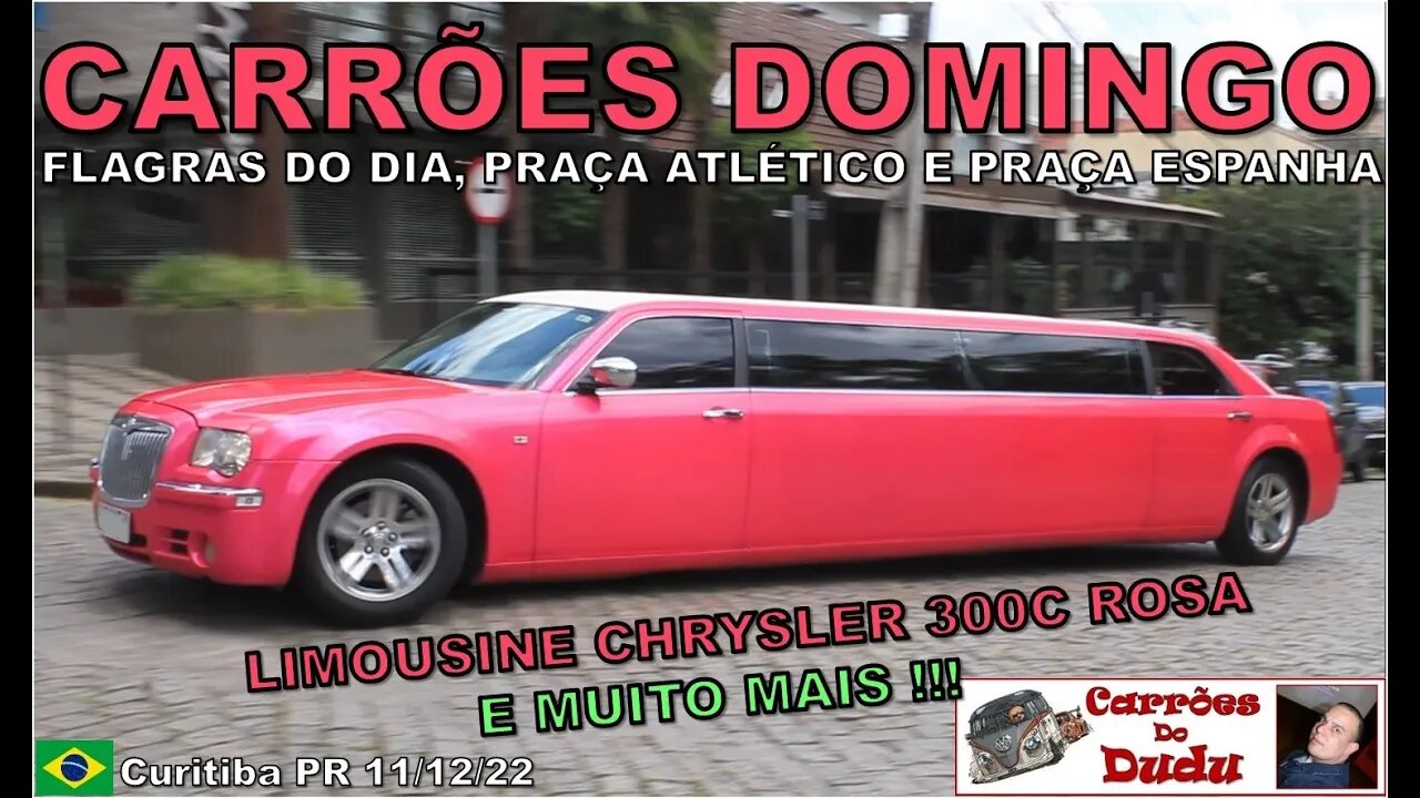 Mclaren 720S Chrysler 300C Limousine Carrões Domingo Carrões do Dudu Praça da Espanha Super carros