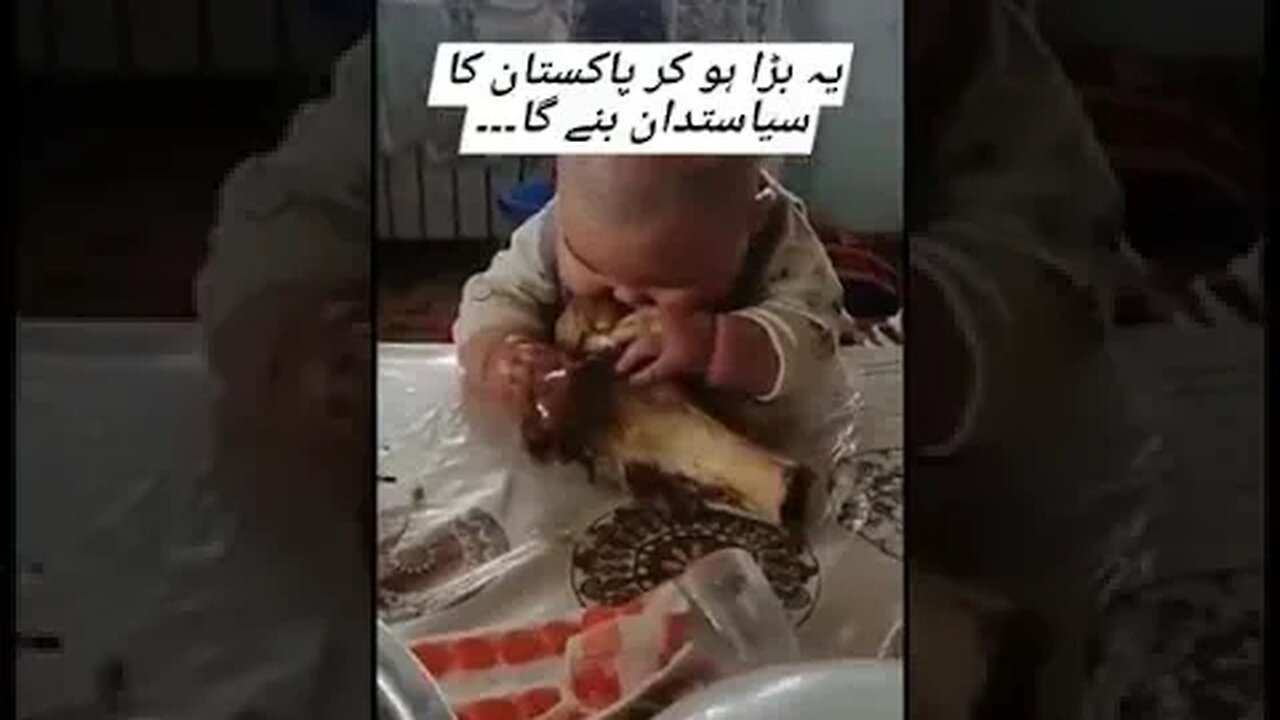 Baby eating like a Nawaz sharif | Future politician baby