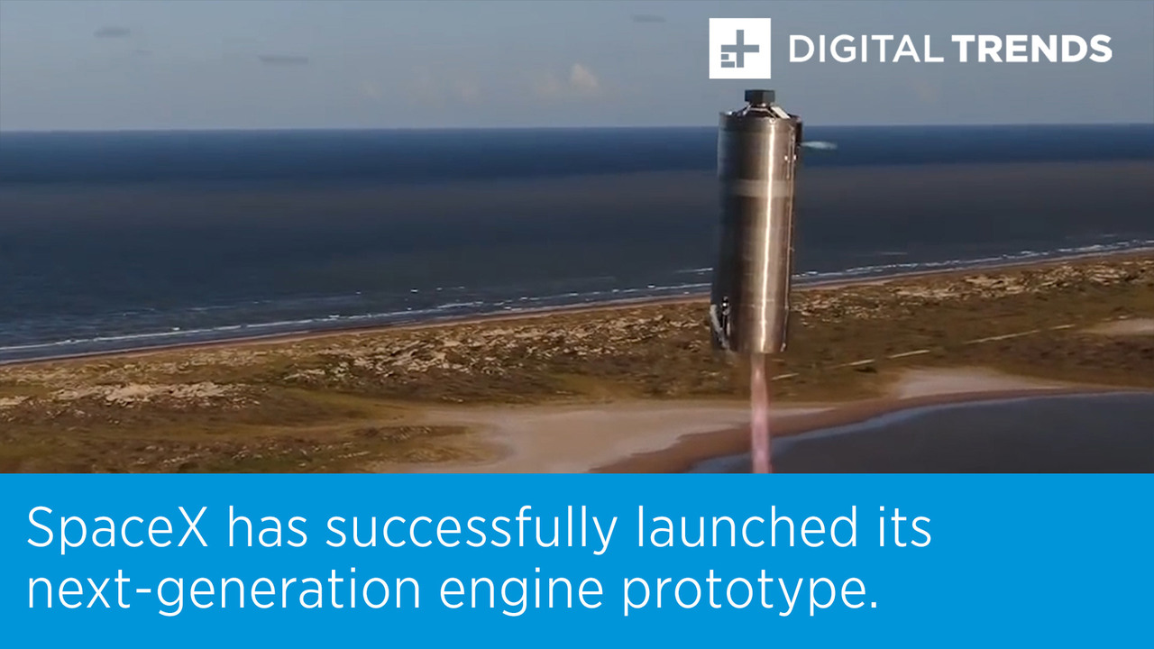 SpaceX has successfully launched its next-generation engine prototype.