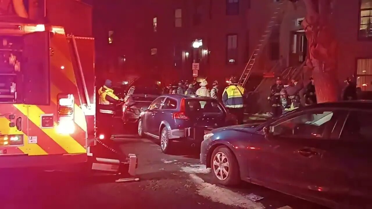 Boston fire department responded to a two-alarm fire at 30 Worcester Square