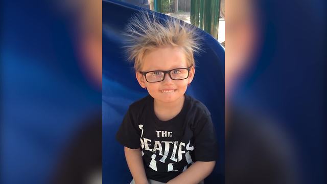 "Hairstyle WIN: Little Boy Owning Static Hair"