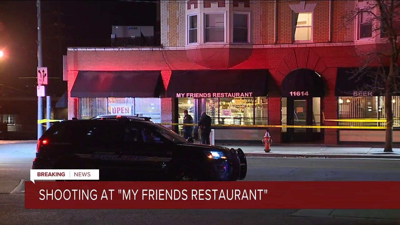 Shooting at Cleveland's My Friends Restaurant sends 3 people to the hospital, 2 in critical