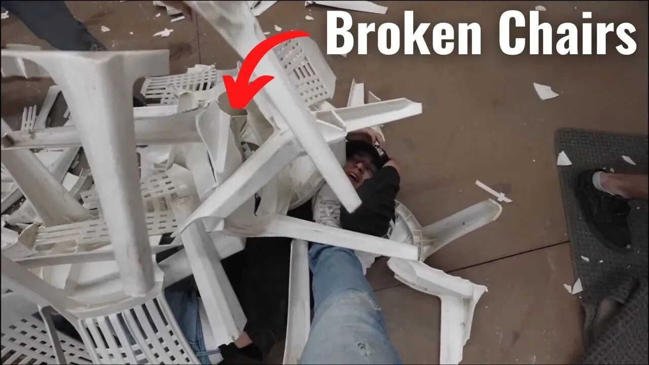 Cboystv's chair breaking extravaganza