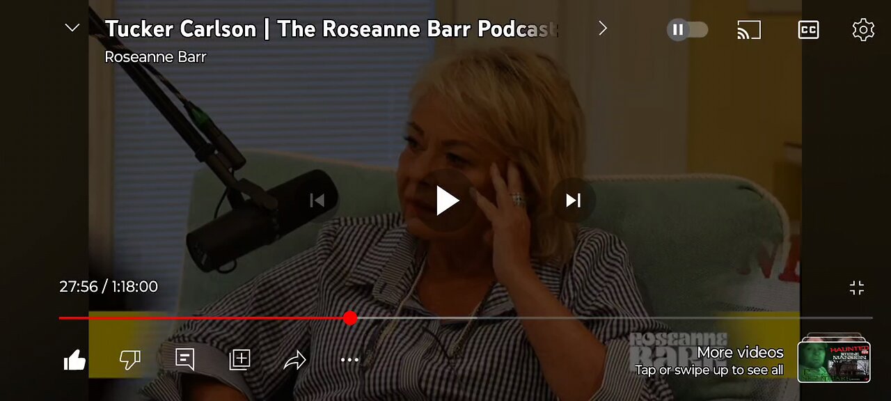 Roseanne Barr podcast with Tucker Carlson part 4