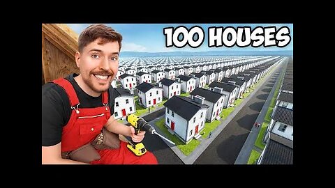 I Build 100 houses And gave them away!