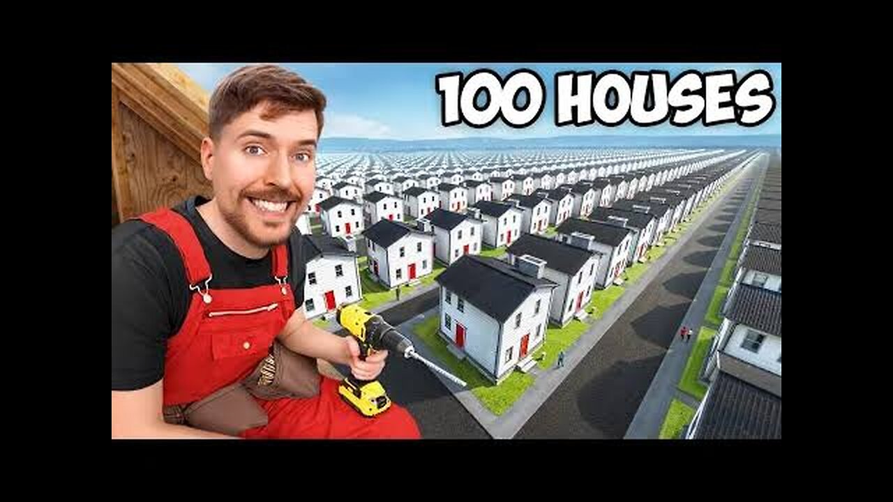 I Build 100 houses And gave them away!