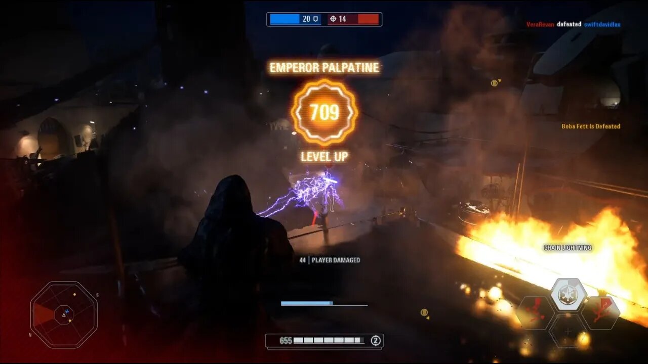 Palpatine & Iden 17,758 Score & 19 Eliminations - Heroes vs Villains - Mos Eisley - Battlefront II