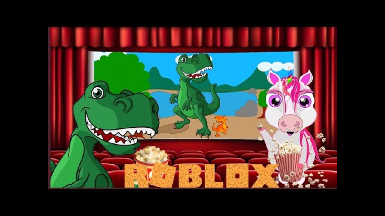 Um dinossauro invadiu o cinema do Roblox