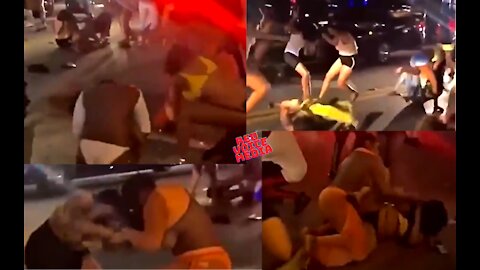 Girls Gone Wild in Miami Beach WWE Style Royal Rumble, No Proud Boys Were Injured