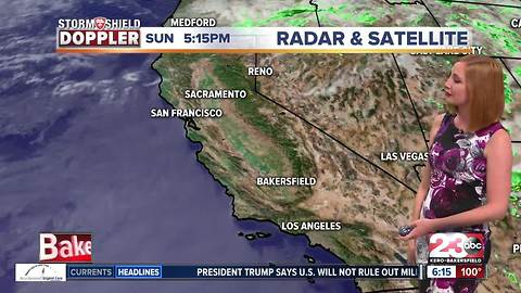 Bakersfield headed into the lower 90's this week