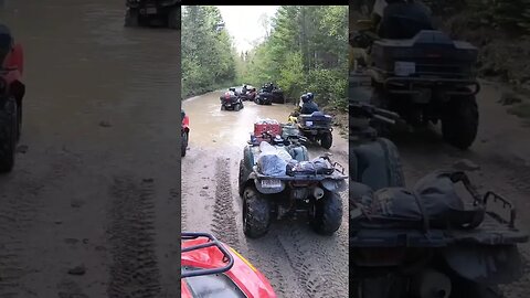 Didn't see that hole there! #mudding #trickysituations #newbrunswick #atv #oakhillcrew #ohcnb