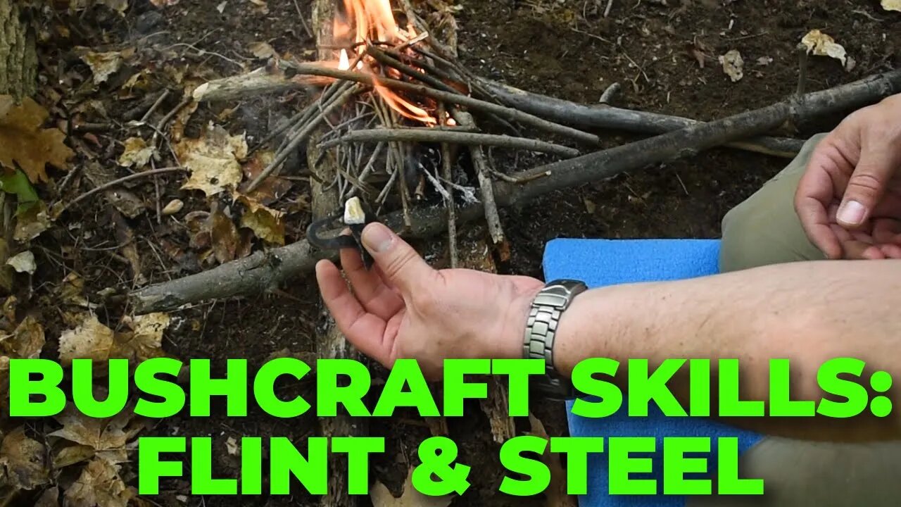 Old Time Survival Skills: Starting a Fire With Flint and Steel