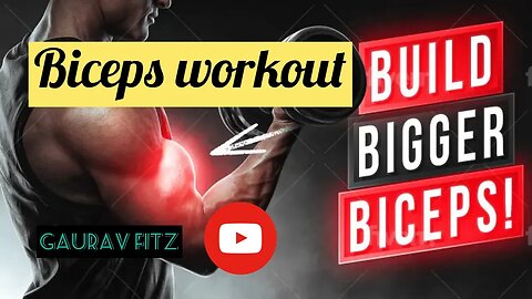 BIG BICEPS WORKOUT for BEGINNERS in 2023 |बाइसेप्स वर्कआउट बिगिनर्स के लिए| @GauravFitz11