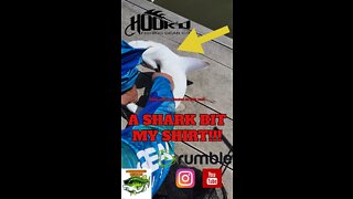 A Shark BIT MY SHIRT!!!