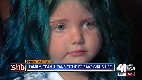 Sporting KC rallies around 5yo girl with cancer