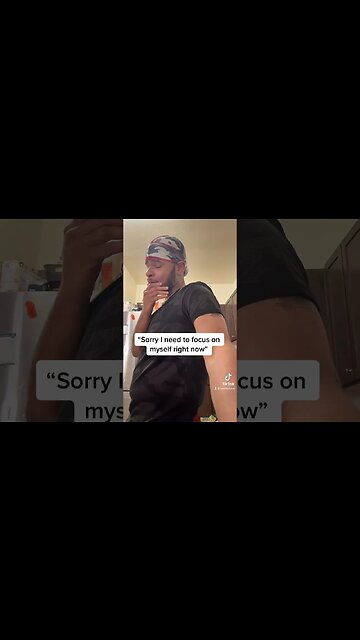 Sorry I need to focus on myself…seemlytuber reaction joke jokes funny