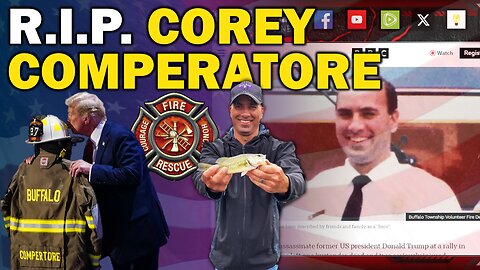 A few minutes to honor fallen patriot, former fire fighter, father, and husband, Corey Comperatore.