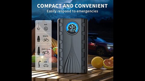 Portable Car Tire Inflator with Digital Gauge 🎉 Price: 0€