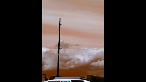 Low shelf clouds with a surprise!