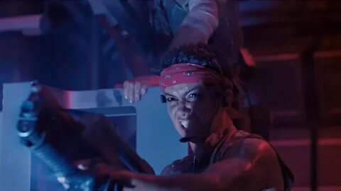 Aliens, motion tracking right inside the room, plus quote clip from MIB